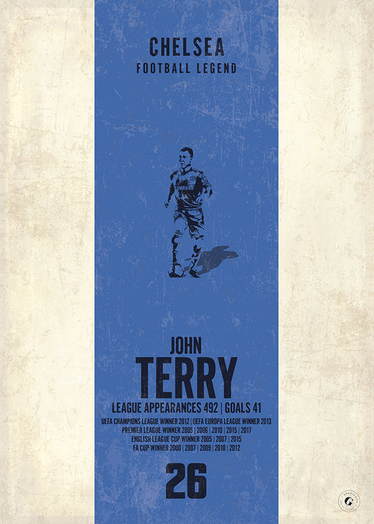 John Terry Chelsea Heritage Stripes Print