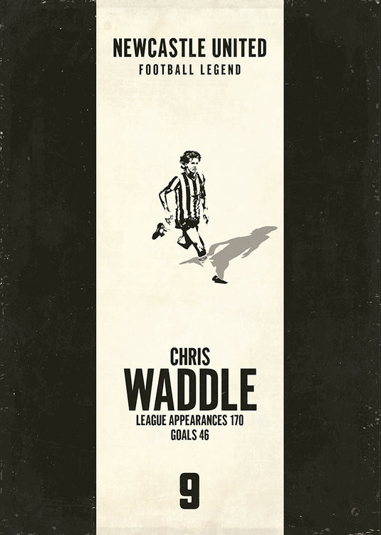 Chris Waddle Poster (Vertical Band)