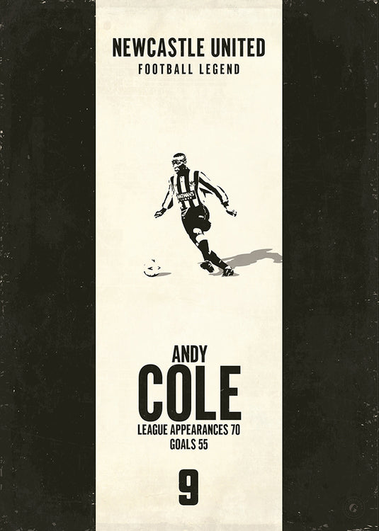 Andy Cole Poster - Newcastle United