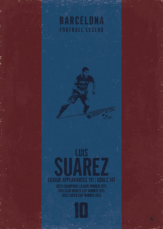 Luis Suarez Barcelona Heritage Stripes Print