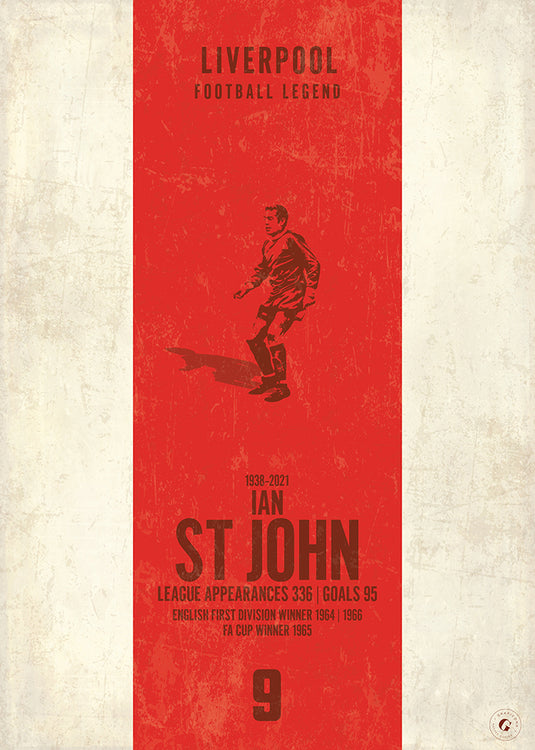 Ian St John Poster (Vertical Band)