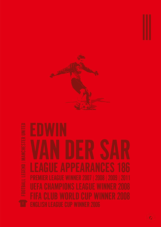 Edwin van der Sar Poster - Manchester United