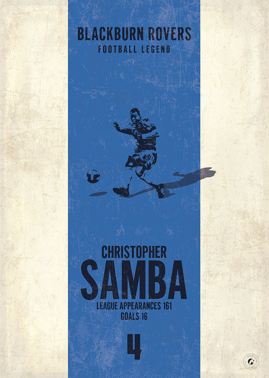 Christopher Samba Poster - Blackburn Rovers