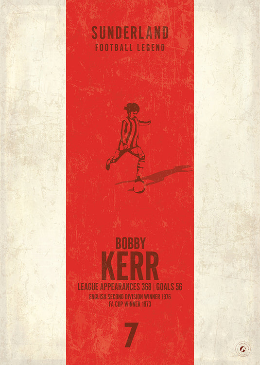 Bobby Kerr Sunderland Heritage Stripes Print