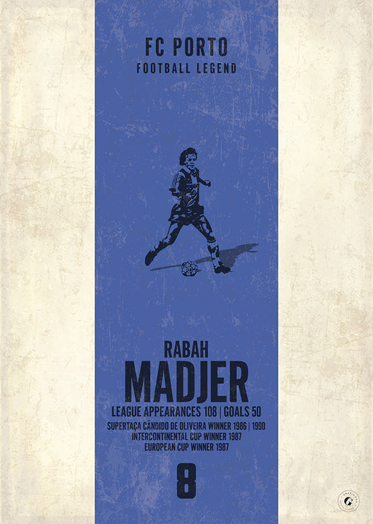 Rabah Madjer FC Porto Heritage Stripes Print