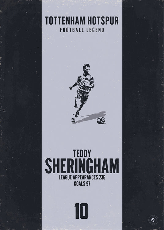 Teddy Sheringham Tottenham Hotspur Heritage Stripes Print