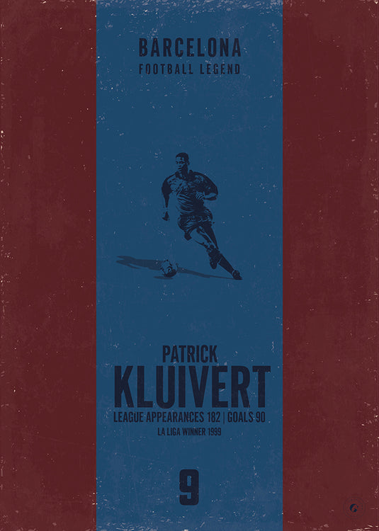 Patrick Kluivert Barcelona Heritage Stripes Print