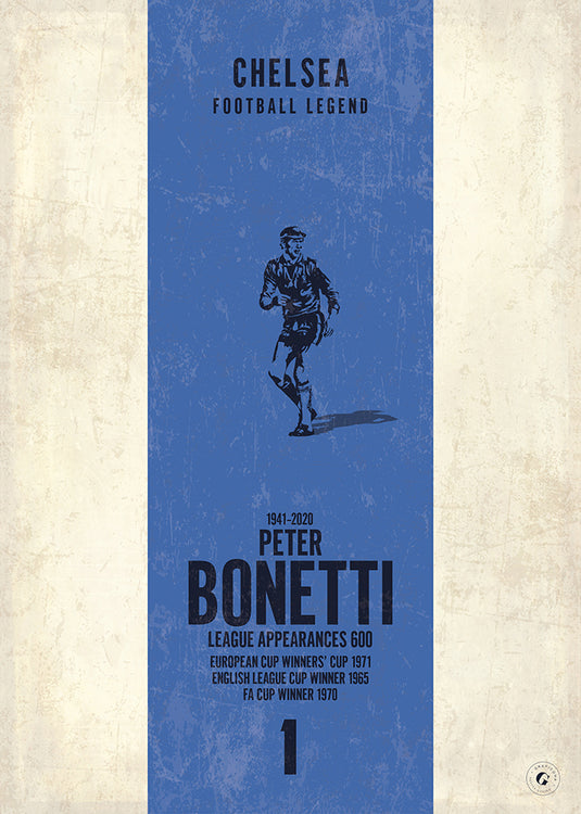 Peter Bonetti Chelsea Heritage Stripes Print