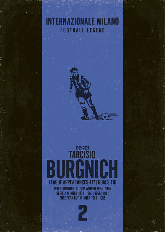 Cartel de Tarcisio Burgnich (Banda vertical)