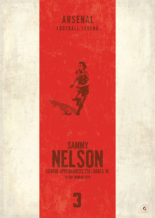 Sammy Nelson Arsenal Heritage Stripes Print