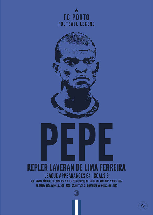 Pepe Head Poster - FC Porto