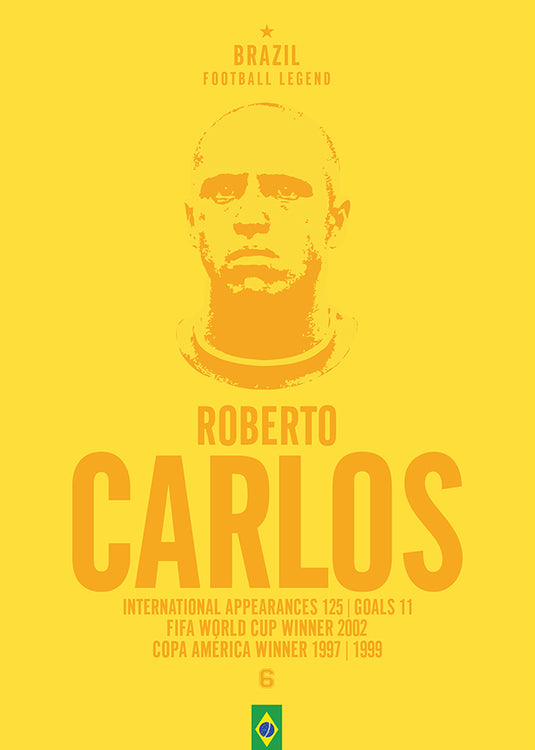 Roberto Carlos Head Poster