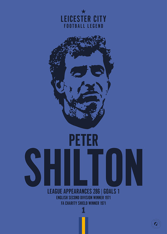 Póster de la cabeza de Peter Shilton - Leicester City