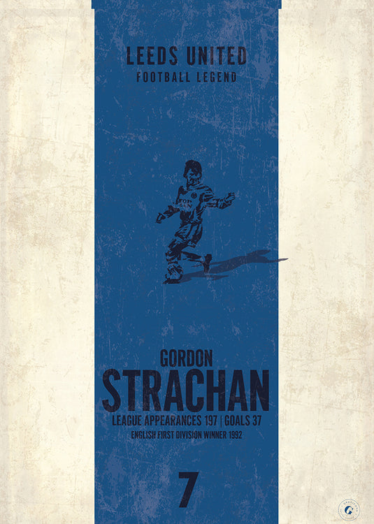 Gordon Strachan Poster (Vertical Band)  - Leeds United