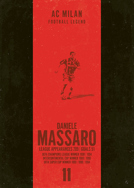 Cartel de Daniele Massaro (Banda vertical)