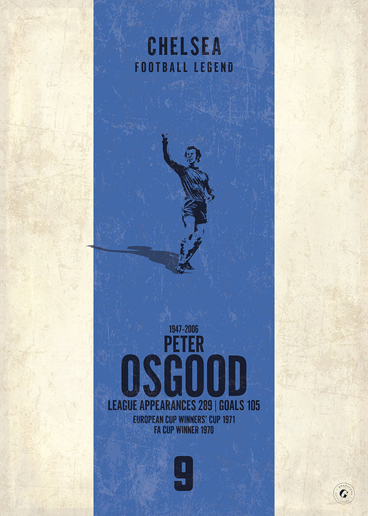 Peter Osgood Poster (Vertical Band)