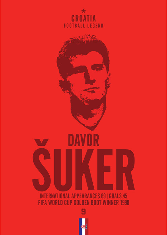 Cabeza de Davor Suker Póster