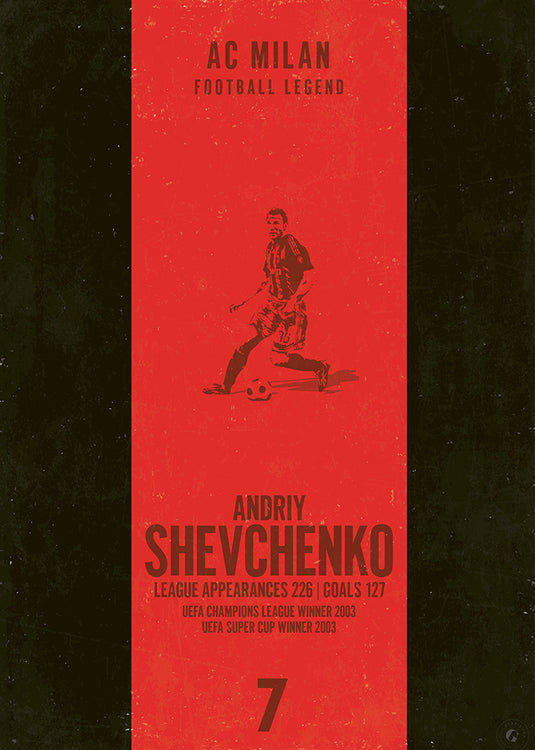 Andriy Shevchenko Poster - AC Milan