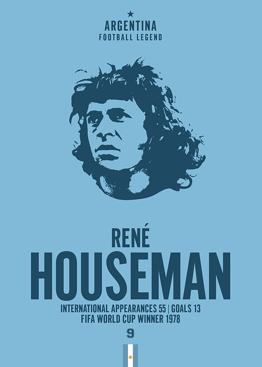 Rene Houseman Head Poster