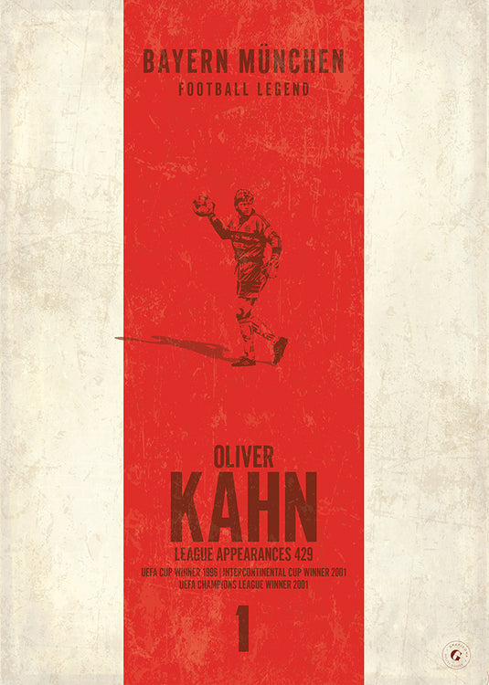 Oliver Kahn Bayern Munich Heritage Stripes Print