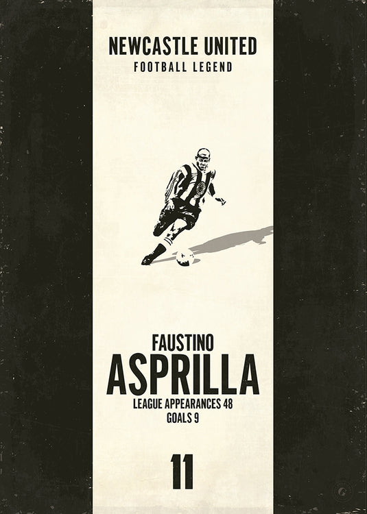 Affiche Faustino Asprilla (bande verticale)