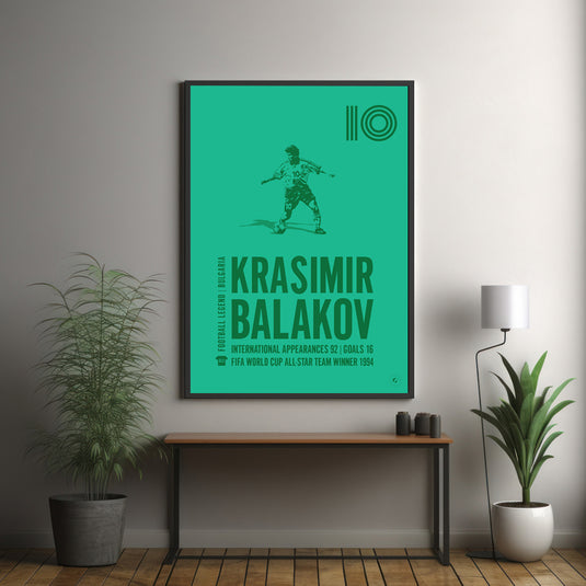 Krasimir Balakov Bulgaria Legend Print