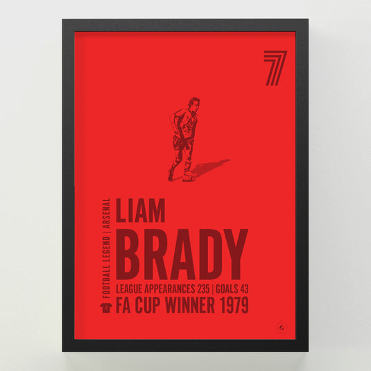 Liam Brady Poster - Arsenal