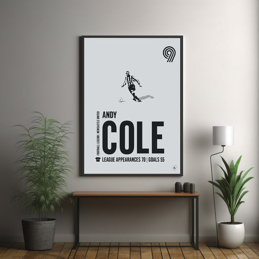 Andy Cole Poster - Newcastle United