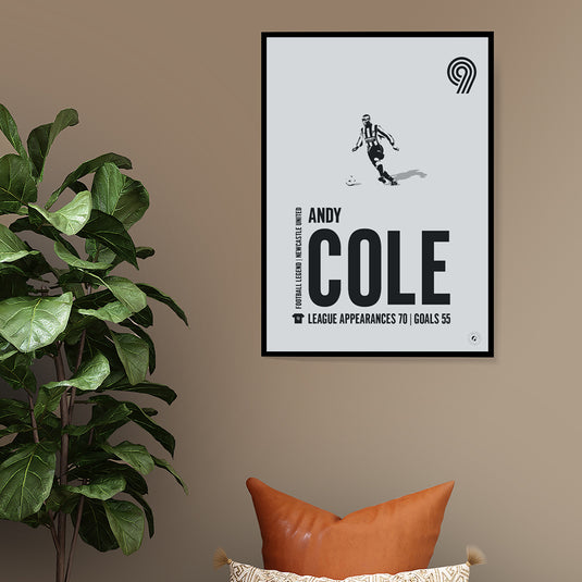 Andy Cole Poster - Newcastle United