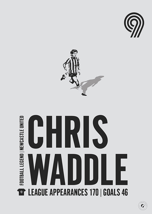 Chris Waddle Poster - Newcastle United