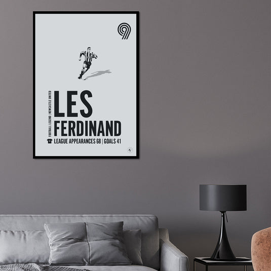 Les Ferdinand Newcastle United Legend Print