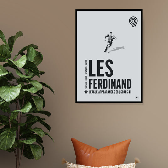 Les Ferdinand Newcastle United Legend Print