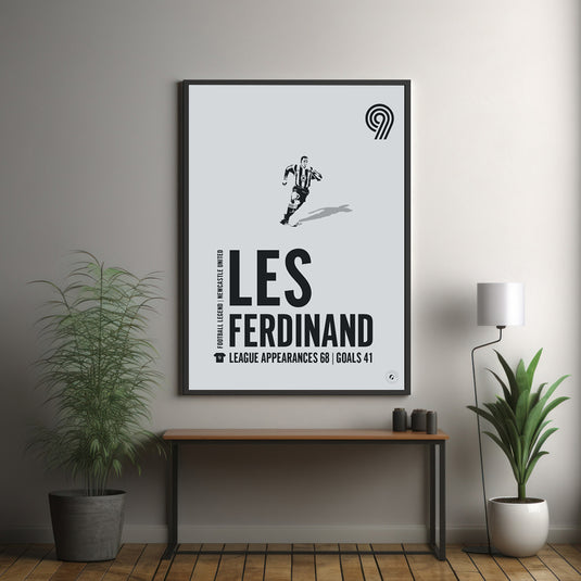 Les Ferdinand Newcastle United Legend Print