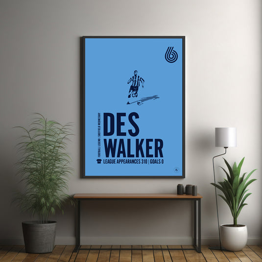 Des Walker Poster - Sheffield Wednesday