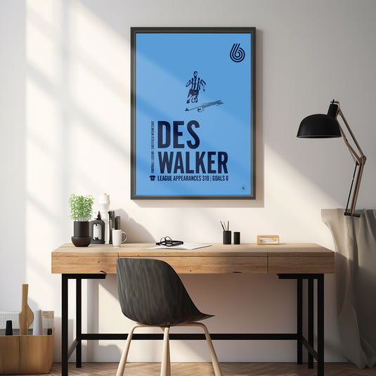 Des Walker Poster - Sheffield Wednesday