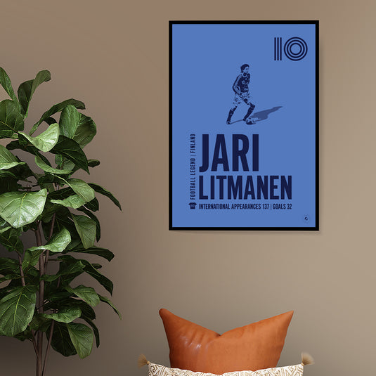 Jari Litmanen Finland Legend Print