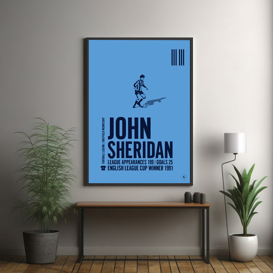 John Sheridan Sheffield Wednesday Legend Print