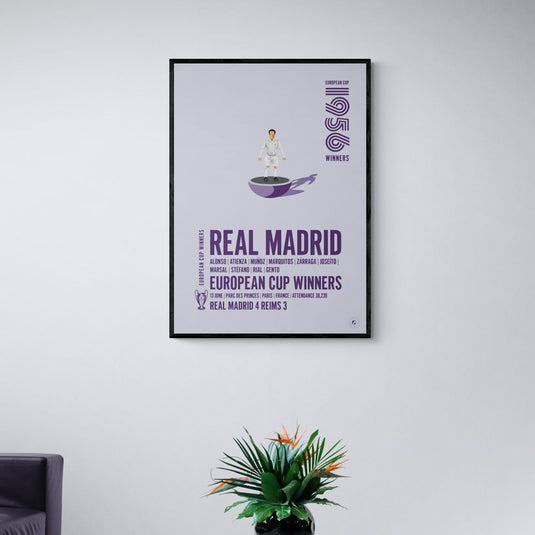 Real Madrid European Cup Winners 1956 Print