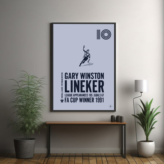 Gary Lineker Poster - Tottenham Hotspur