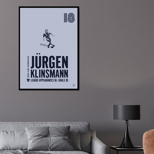 Jurgen Klinsmann Poster - Tottenham Hotspur