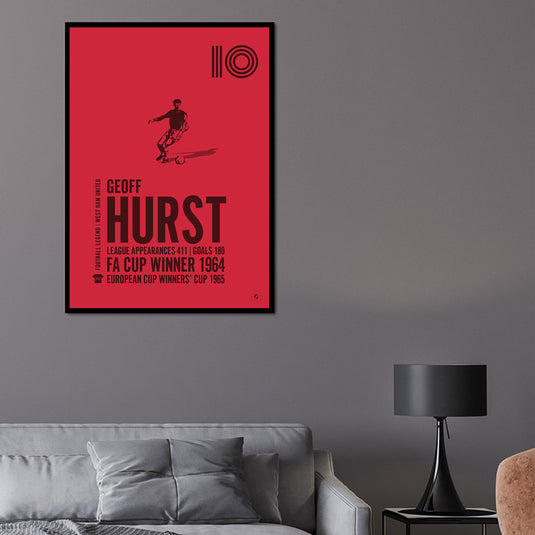Cartel de Geoff Hurst - West Ham United