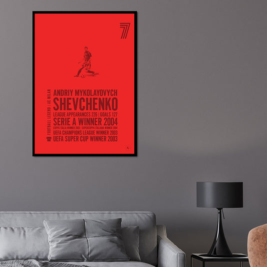 Andriy Shevchenko Poster - AC Milan