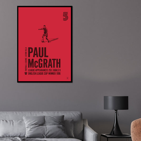 Póster Paul McGrath - Aston Villa