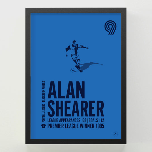 Alan Shearer Poster - Blackburn Rovers