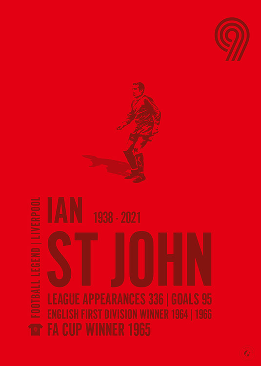 Ian St John Liverpool Legend Print