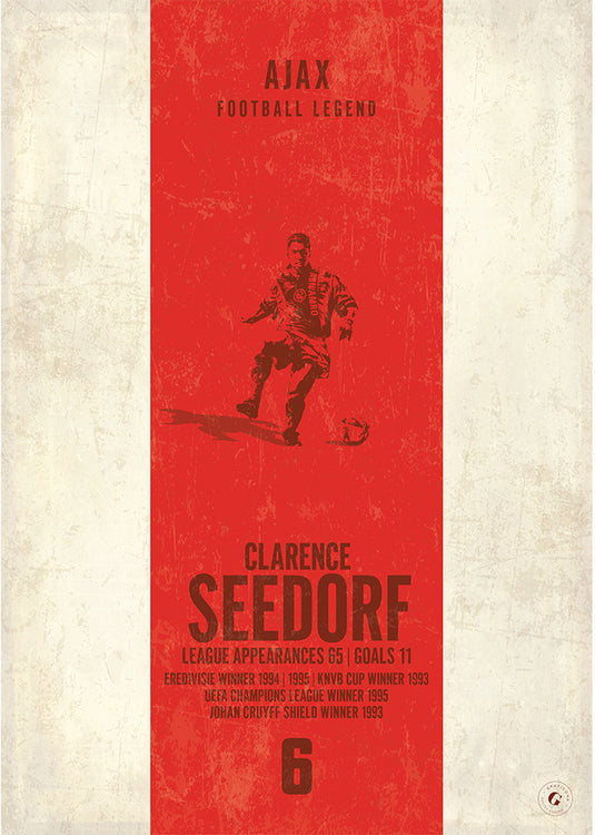 Clarence Seedorf Ajax Heritage Stripes Print