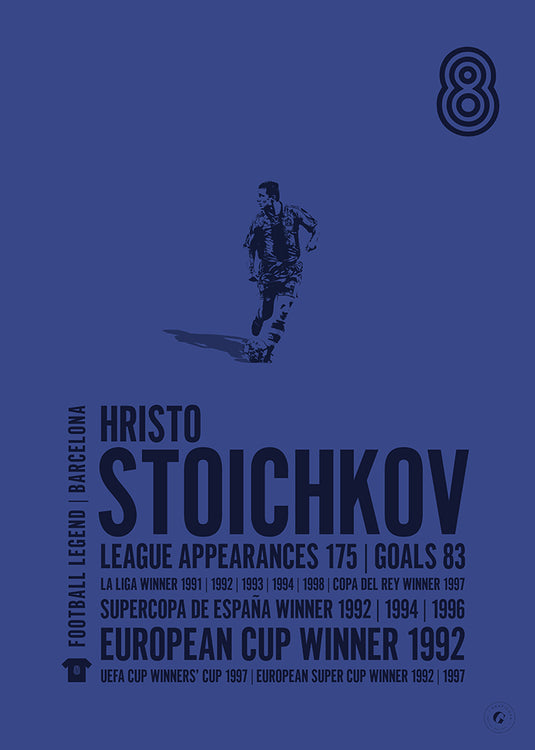 Hristo Stoichkov Barcelona Legend Print