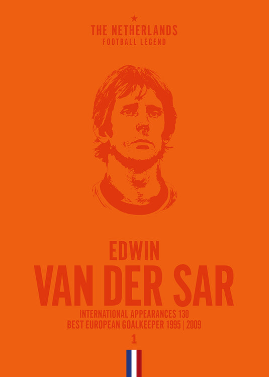 Edwin van der Sar Head Poster