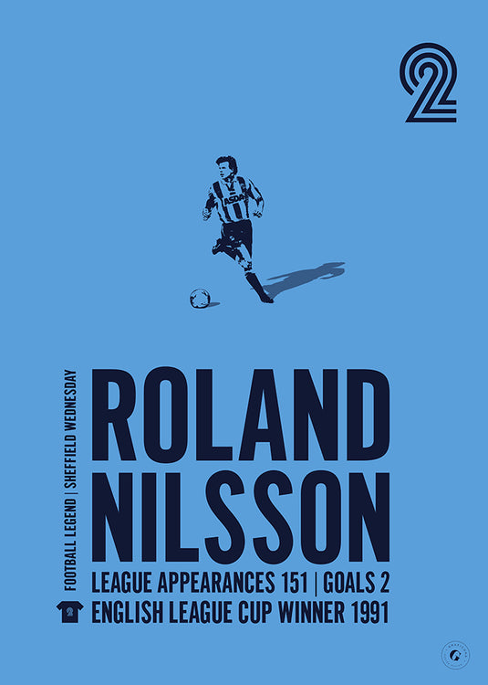 Roland Nilsson Sheffield Wednesday Legend Print