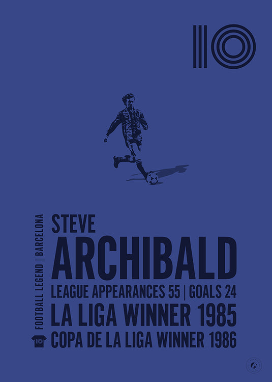 Póster Steve Archibald - Barcelona